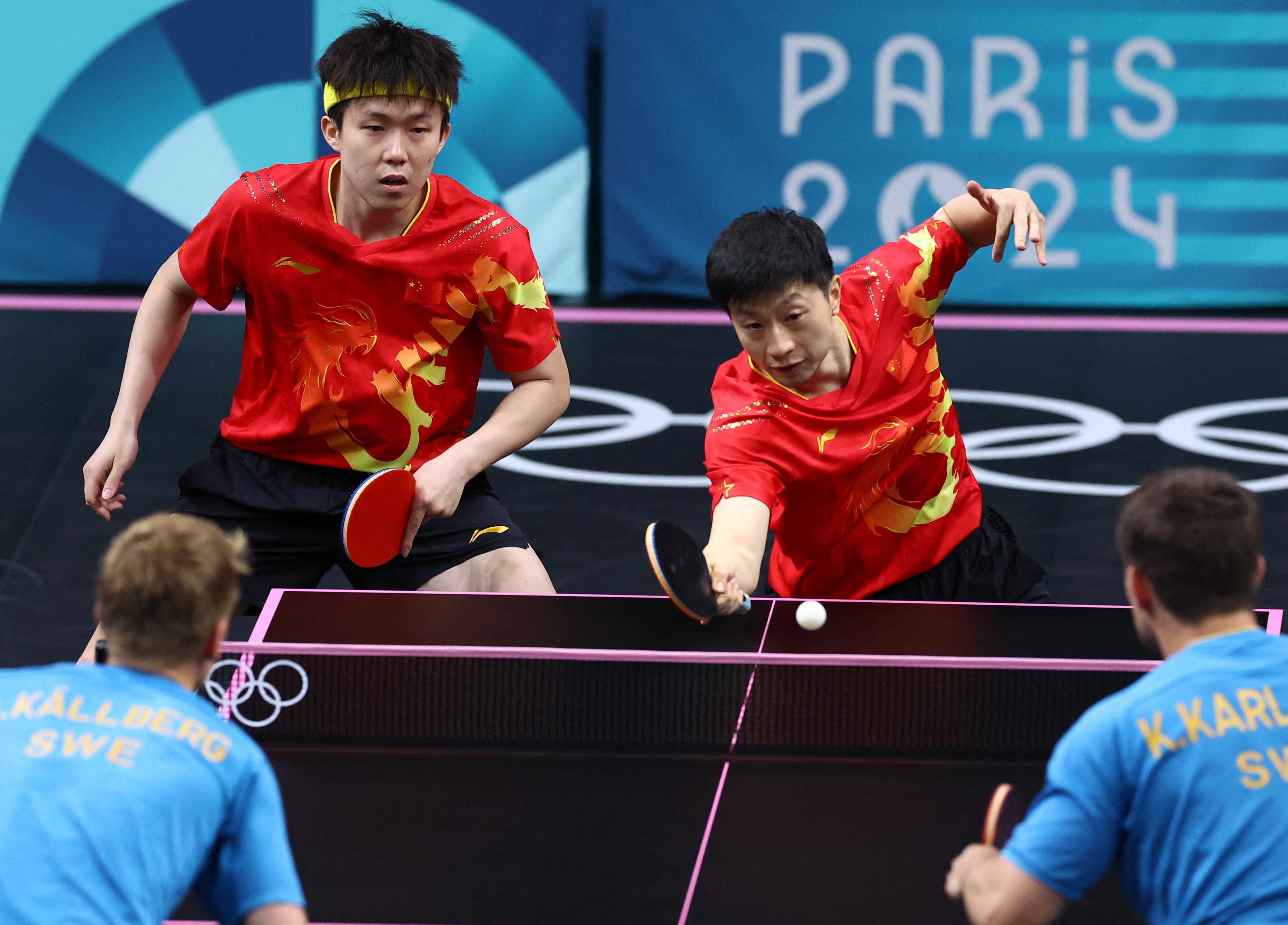 中国队绝杀韩国队,马龙带队取胜 中国队绝杀韩国队,马龙带队取胜